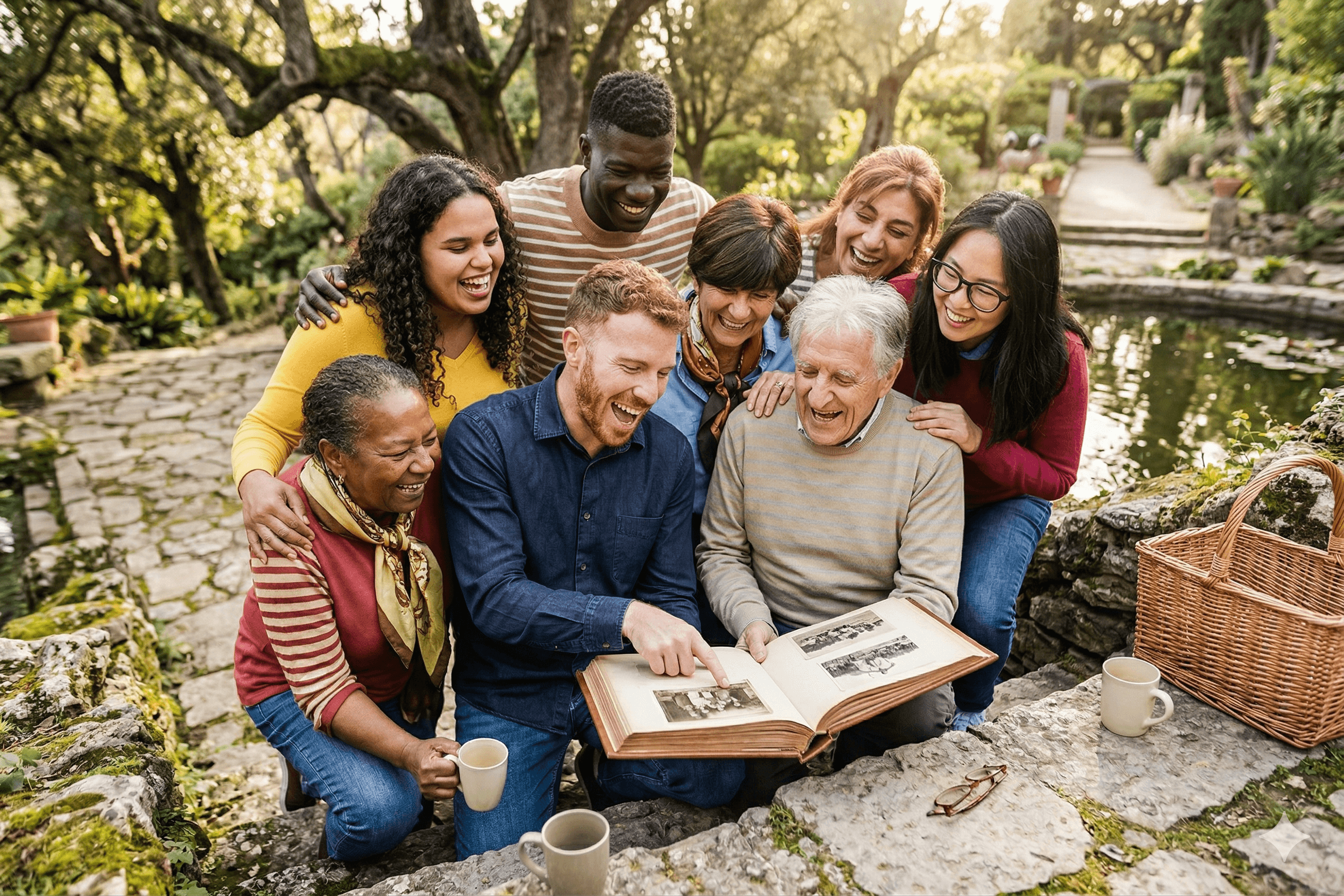 Community members coming together